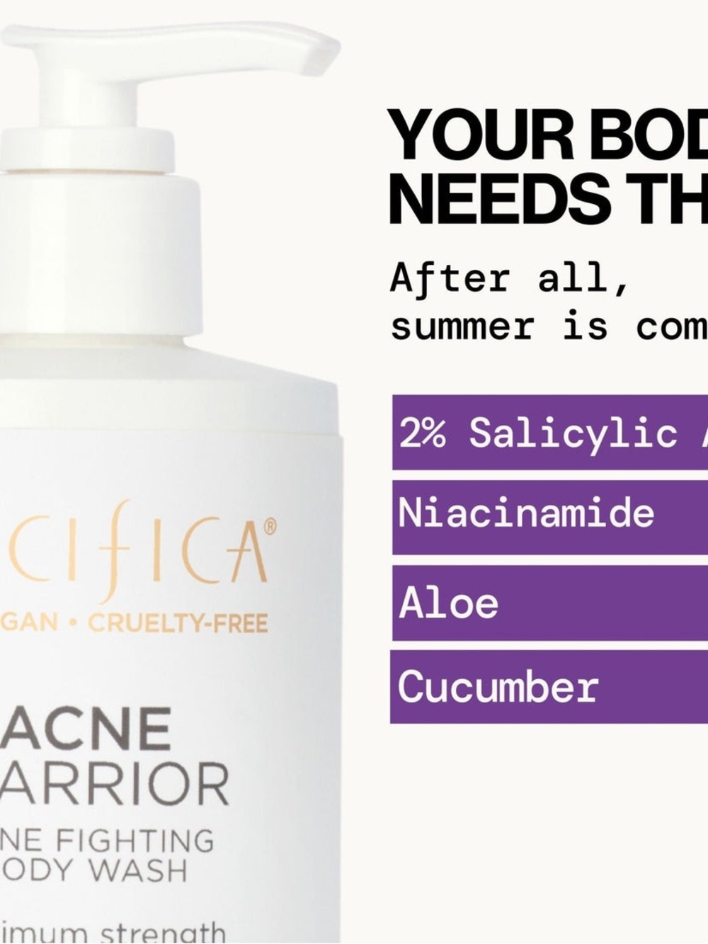 Pacifica Acne Warrior Body Wash - Picture 5 of 7